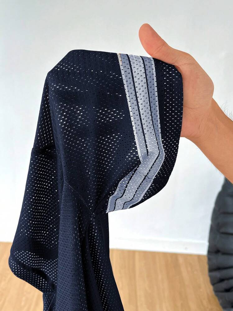 Coolane Women's Summer Drop Shoulder Oversized V-Neck Football Jersey T-Shirt With Letter Print,Couple Same Style - Navy Blue - View 8