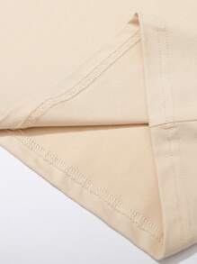 Manfinity Homme Męski zestaw T-shirt i spodnie, minimalistyczny i modny, odpowiedni na lato - Kolor khaki - Zobacz 6