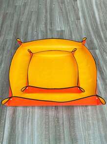 1 件橙色植物换盆垫，可折叠园艺垫，适用于室内盆栽植物，多肉植物护理，移植和土壤翻动防水加厚 Pe 垫，易于清洁，大型可折叠花盆垫