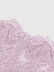 ROMWE Kawaii Áo ren mỏng ngọt ngào cho nữ, thời trang cho mùa hè - Màu Hồng baby - Xem 3