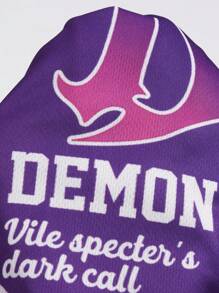 ROMWE MEN Street Life 男士蜘蛛网印花舒适休闲短裤，夏季，万圣节 - 彩色 - 查看 5