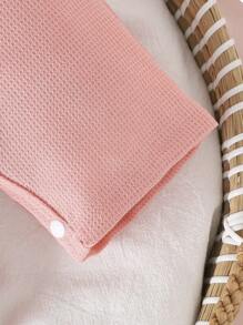 2 件套女婴雏菊花朵印花可调节按扣连体衣套装，舒适可爱的春夏秋季服装 - 彩色 - 查看 6