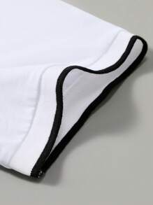 Manfinity Homme 男士休闲撞色条纹短袖 Polo 衫