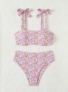 Swim Mod Bikini a fiori ditsy di taglia conformata, adatto per vacanze e spiaggia