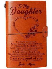 1 件棕色皮革笔记本，复古风格环绕式封口日记本，创意设计，便携式旅行日记本，日常笔记本，适合学校 2025 年日记本 - 均碼 - 查看 2