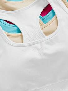 Easithlete 6 件纯色高弹力运动胸罩