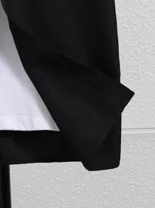 SHEIN Tween Boy's Cool Colorblock Letter Print Short Sleeve Shirt - Multicolor - View 5