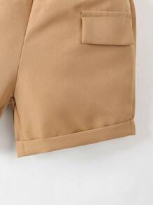 Ensemble de 2 pièces pour jeunes garçons d'été, nouvelle mode vêtements pour enfants. Costume garçon bébé avec haut manches courtes, tenue d'été stylée pour enfants