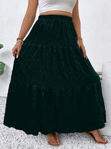 Breezaya 大码度假休闲纯色长裙女裙