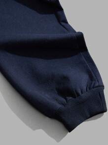 RueChic 男士棉质字母印花常规款运动裤