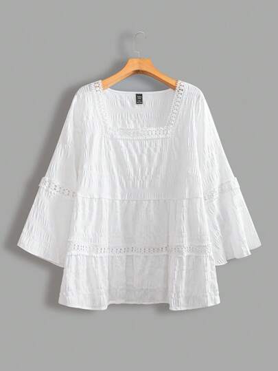 Linhara Elegant Casual Commuter Simple Fashion Versatile Bestselling Women Plus Size White Blouse With Ruffled Collar And Hem, Spring-Inspired Fabric, Sleeveless, Suitable For Spring, Summer And Autumn