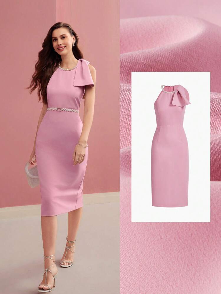 ASYMMETRICAL HEM COCKTAIL DRESS