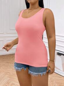 SHEIN Essnce Plus Size Women's Top 2 Pieces, Black Top, White Top, Autumn Base Shirt, Inside And Outside To Wear Top, Going Out Tops Halter Top, White Top Fall Tops Women Tops