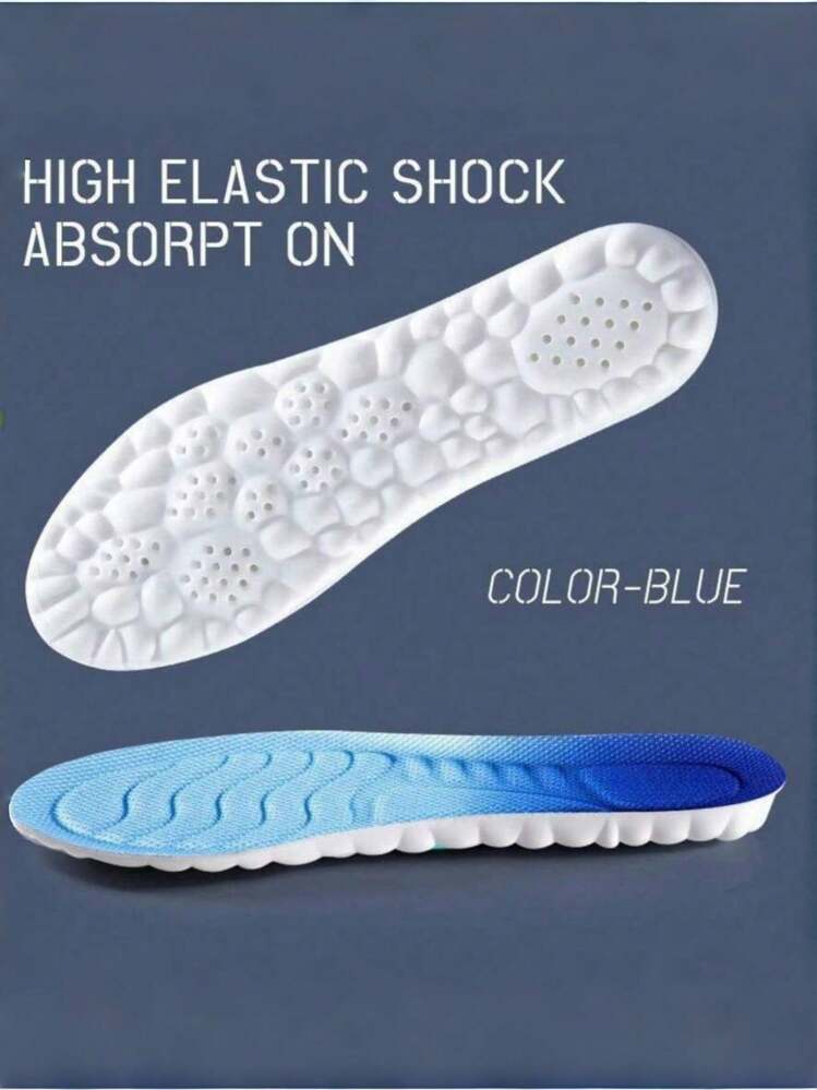 4D Dynamic Arch Support Insoles Ultra Cushioning Memory Foam & Shock Absorbing Gel Pressure Relief & Anti-Odor Technology For Running, Hiking, Work Comfort Shoe Inserts For Standing All Day Sports, Outdoor, Travel, Fitness Essential (Men/Women, Multi Sizes) - Blue - View 4
