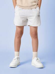 SUMWON Athletic Runner Shorts Comfort Elastic Waistband Zipper Pockets Breathable Sport Training Casual Summer Youth Boys Teen Activewear Performance - Grey - View 2