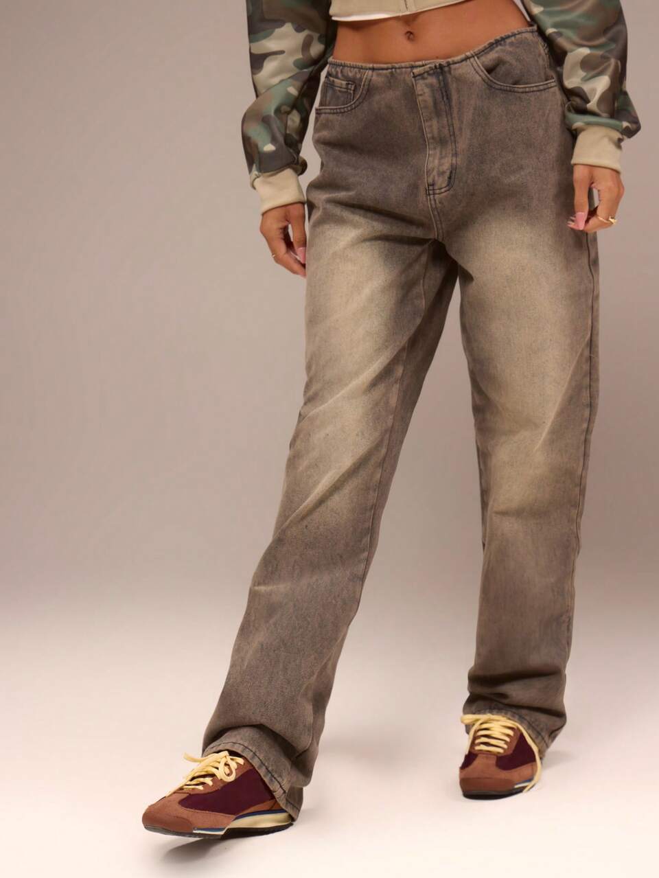 Acid Wash Jeans 90's Y2k Streetwear Cute Sexy Evening Party Elegant Spring