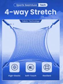 SHEIN Core Rhythm 女士纯色高腰休闲健身紧身裤瑜伽裤 - 寶藍色 - 查看 6