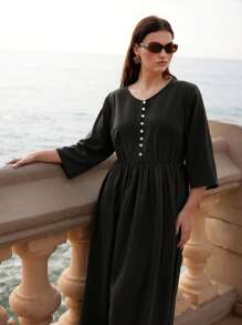 Maija Vestidos bohemios de talla grande con diseño elegante y de moda para mujer, ideales para festivales de primavera y verano
