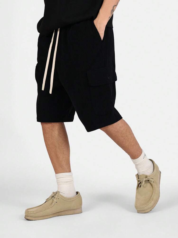 Corduroy Cargo Urban Streetwear Shorts