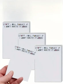 1 包，便利贴，古怪的待办事项清单笔记本套装，新颖的笔记，新颖的笔记本和有趣的贴纸，办公桌配件，行政专业日礼物，员工推荐礼物，有趣的礼物（50 页） - 彩色 - 查看 5