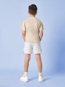 SUMWON Athletic Runner Shorts Comfort Elastic Waistband Zipper Pockets Breathable Sport Training Casual Summer Youth Boys Teen Activewear Performance - Grey - View 5