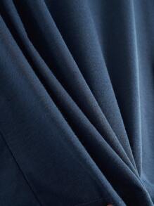 SHEIN 4pcs/Set Teen Boy Casual Solid Color Round Neck Loose Knit Short Sleeve T-Shirt, Multi-Color, School, Campus, College - Black - View 9