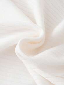 SHEIN 3pcs/Set Young Girls Short Cap Sleeve Bowknot Ribbed Snap Button Bodysuit - Multicolor - View 8