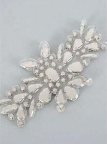 SHEIN 1/5pcs Hot Melt Glue Rhinestone Patch, Diy Clothing Decoration Embroidery Patch, Decor