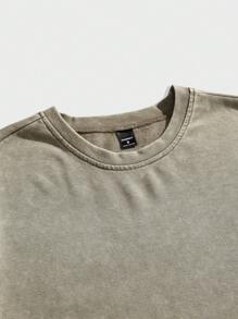 Manfinity VCAY Young Men's Knitted Casual Loose Fit Short Sleeve T-Shirt, Multi-Pack