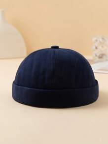 1 件男士纯色休闲其他帽子