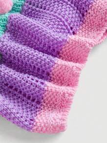 SHEIN MOD Women Knitted Sweater Top, Simple & Fashionable, Suitable For Summer - Purple - View 4