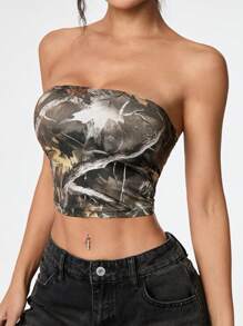 SHEIN PETITE 3pcs Women's Cropped Tube Top, Multi-Color - Multicolor - View 1