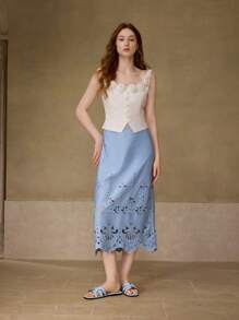 MOTF PREMIUM WOMEN'S COMFORTABLE MINIMALIST VERSATILE FLAT SANDALS FOR CHRISTMAS - Blue - View 7