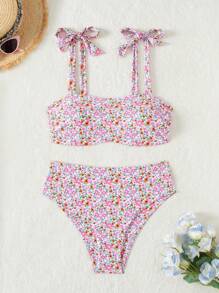 Swim Mod Bikini a fiori ditsy di taglia conformata, adatto per vacanze e spiaggia