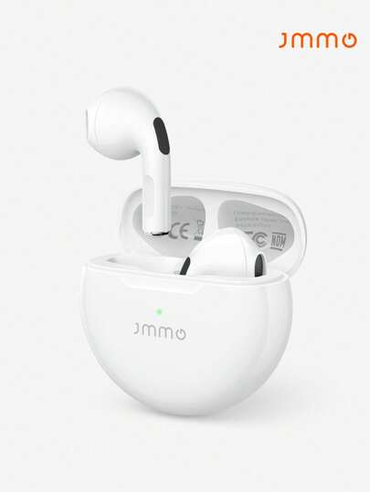 JMMO Écouteurs sans fil avec un son premium, écouteurs à appairage automatique 5.3 avec une longue durée de lecture, légers et étanches, écouteurs sans fil pour iOS et Android, convenant pour les sports et l'entraînement