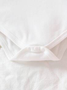 2 件套女婴雏菊花朵印花可调节按扣连体衣套装，舒适可爱的春夏秋季服装 - 彩色 - 查看 4