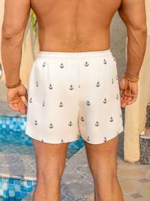 Manfinity Swimmode Bañador casual y sencillo para hombres, estilo hawaiano