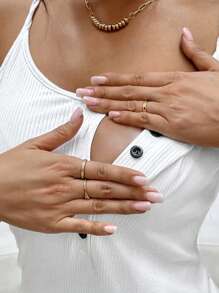 SHEIN Vestido Casual de Verão para Amamentação e Maternidade