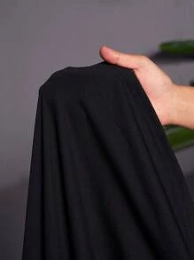 SHEIN CURVE+ Plus Size Women's Casual Loose Black Camisole Dress Boho Vacation