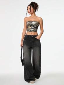 SHEIN PETITE 3pcs Women's Cropped Tube Top, Multi-Color - Multicolor - View 7