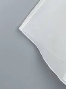 DreamSkyne Chemisier asymétrique élégant en patchwork à contrastes de couleurs pour femmes en taille forte avec épaules dénudées - Blanc - Voir 5