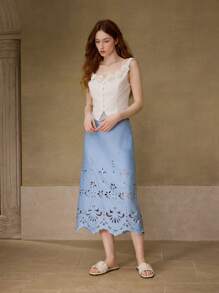 MOTF PREMIUM WOMEN'S COMFORTABLE MINIMALIST WOVEN SQUARE TOE FLAT SANDALS - Beige - View 7