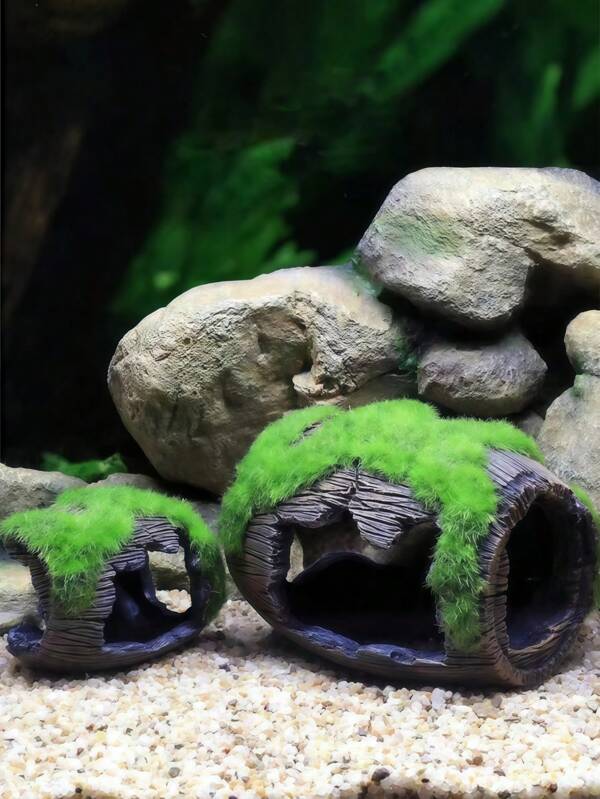 1pc Fish Tank Decoration Hideout Cave Aquarium Ornament Shrimp House And Bass Hiding Nest