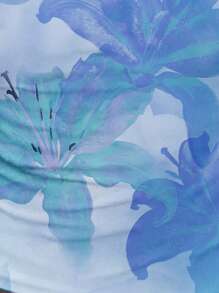 SHEIN EZwear 女士休闲全花卉印花性感吊带背心，适合夏季 - 彩色 - 查看 4