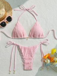 SHEIN Swim Bikinis de playa para mujer para primavera y verano