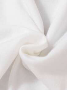 SHEIN Explorewe Girls Easter Graphic T-Shirt With Big Pink Bow Print On Front & Colorful Bow-Shaped Bunny Print On Back, Casual & Fashionable Design For Holiday Gatherings And Daily Outings - White - View 4