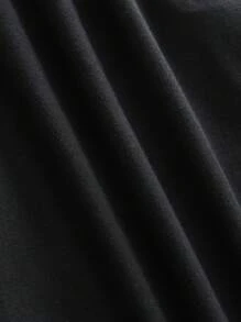 LOONEY TUNES X SHEIN 年轻男孩休闲圆领短袖T恤，舒适可爱卡通字母印花，适合夏季