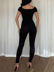 Zyxie 修身性感露肩镂空女士连体裤