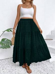 Breezaya 大码度假休闲纯色长裙女裙