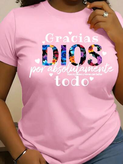 INAWLY Camiseta holgada de mujer con estampado floral en rosa, casual y de moda, adecuada para el verano